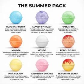 Assorted multi pack of Cocktail Bomb Shop Summer drink bombs