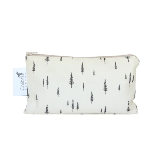 Colibri reusable medium fabric snack bag zipped shut
