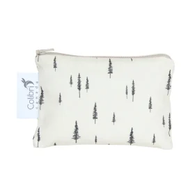 Colibri reusable small fabric snack bag zipped shut