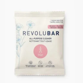 Recharge de nettoyant tout usage TANIT, sachet compostable sur fond blanc uni