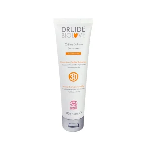 Druide Sunscreen SPF30 tube standing on a plain white background
