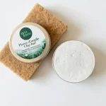 Eco Loco solid descaling clay stone bar with walnut scour pad