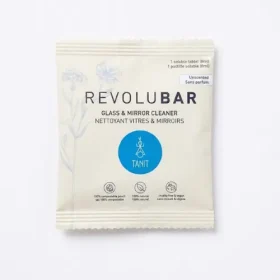 TANIT Glass Cleaner Refill compostable pouch on a plain white background