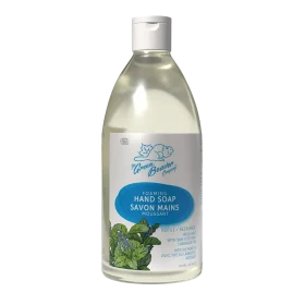 Green Beaver Fresh Mint Foaming Hand Soap Refill bottle standing on a plain white background