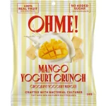 Single bag of OHME! Freeze Dried Mango Yogurt Crunch standing against a plain white background