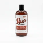 Molloy's Soap Pete's Exterior Body Wash bottle standing neatly against a plain white background