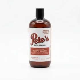 Molloy's Soap Pete's Exterior Body Wash bottle standing neatly against a plain white background