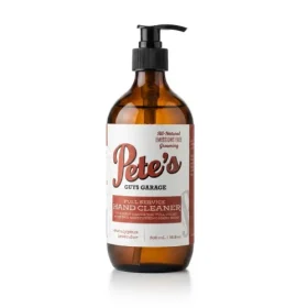 Molloy's Soap Pete's Full Service Hand Cleaner bottle standing neatly against a plain white background