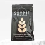 Summit Sourdough 130 Year Old Heirloom Starter package standing on a plain white background