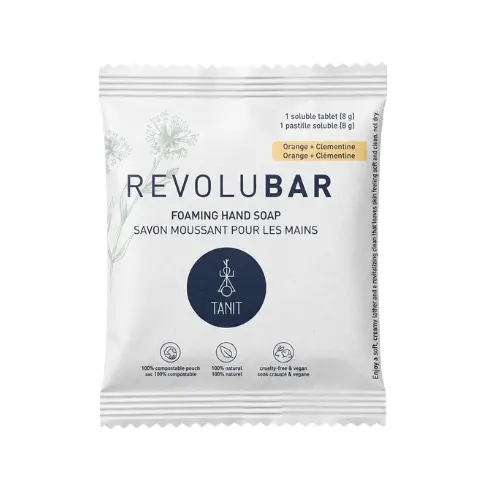 TANIT Foaming Hand Soap Refill compostable pouch on a plain white background
