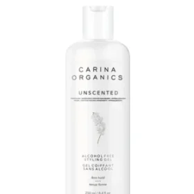 Carina Organics Unscented Alcohol-Free Styling Gel 250ml bottle on a plain white background