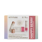 ATTITUDE Oceanly Happy Berry Vegan Makeup Set cardboard tubes
