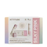 ATTITUDE Oceanly Silky Pink Vegan Makeup Set in cardboard packaging
