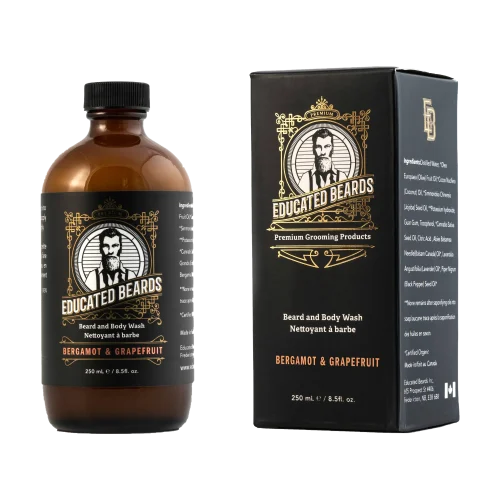Shampooing à barbe Educated Beards, flacon de 250 ml