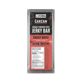 Carzan Meats Smokey Maple Grass-Fed Beef Jerky Bar