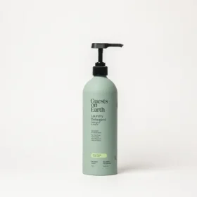 Guests on Earth Green Hinoki laundry detergent aluminum bottle