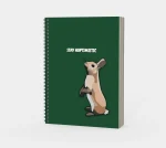 MediocrelyDrawn Stay Hoptimistic bunny spiral notebook