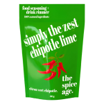 A 60g pouch of The Spice Age Chipotle Lime Seasoning
