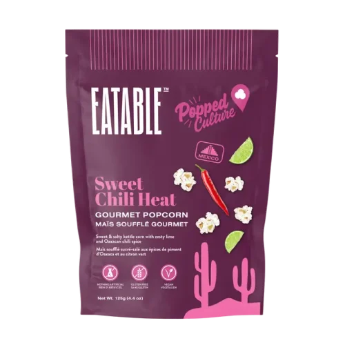 EATABLE Sweet Chili Heat Popcorn 125g bag