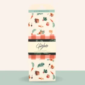Goldilocks Reusable Beeswax Food Wraps Farmer's Market Set of 3