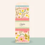 Goldilocks Reusable Beeswax Food Wraps Pink Floral Set of 3