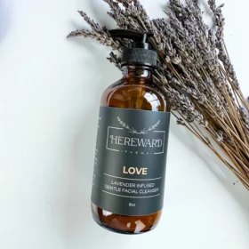 Hereward Farms Love Gentle Facial Cleanser bottle