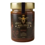 Jar of Mielbrut Raw Quebec Honey with Chili Habanero Pepper