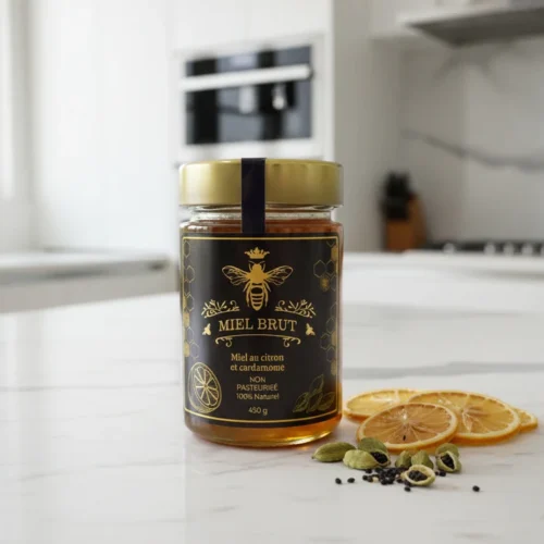 Jar of Mielbrut Lemon & Cardamom Honey