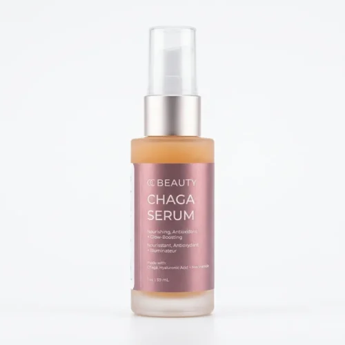 OC Beauty Chaga Serum Dropper bottle of OC Beauty Co. Chaga Serum