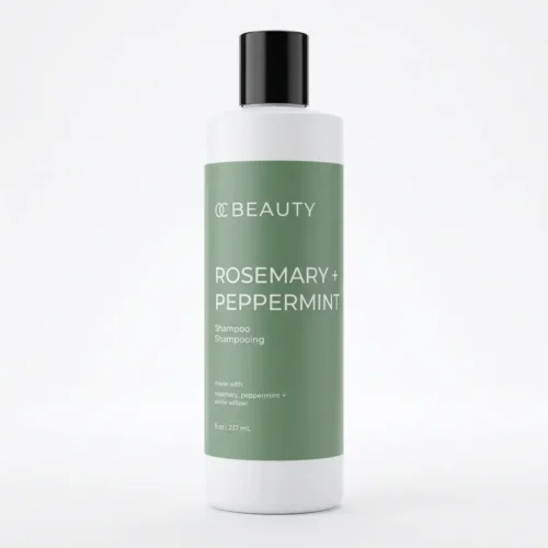 OC Beauty Shampoing Romarin + Menthe poivrée Bouteille de shampooing à la menthe poivrée romarin OC Beauty Co.