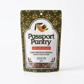 Passport Pantry Limited Edition Dubai Chocolate Granola Clusters bag