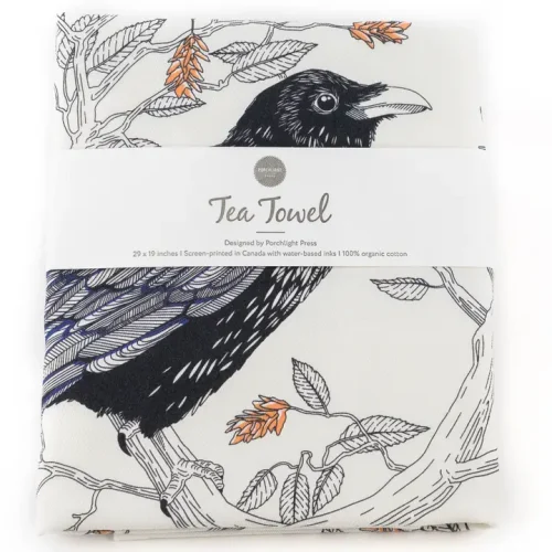 Porchlight Press Common Raven Tea Towel