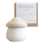 Studio Akiyo Harvest Crackling Wood Wick Candle with whimsical mushroom label design