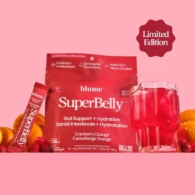 Blume SuperBelly Cranberry Orange gut support hydration powder
