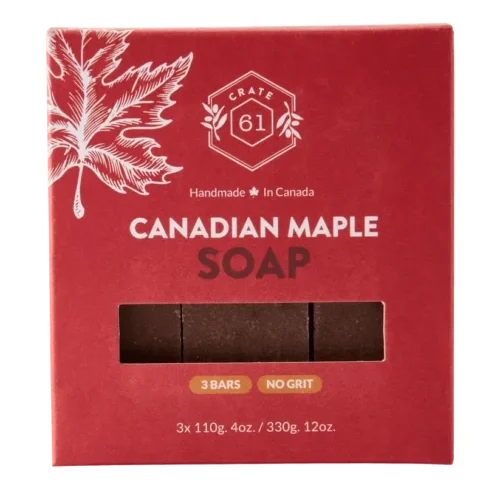 Savon en barre Érable canadien Crate 61 Savon en barre végétal Crate 61 Organics Érable canadien 110g fabriqué en Ontario