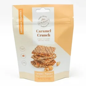 Fraser Valley Gourmet Caramel Crunch Popcorn Dark Chocolate 90g – Made in British Columbia