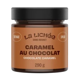La Lichée Chocolate Caramel 290g jar creamy Quebec caramel sauce