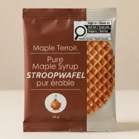 Maple Terroir Pure Maple Syrup Stroopwafel 34g – Made in British Columbia