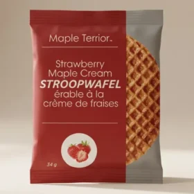 Maple Terroir Strawberry Cream Maple Stroopwafel 34g – Made in British Columbia