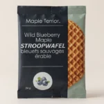 Terroir d’érable Stroopwafel aux myrtilles sauvages et érable 34g – Fabriqué en Colombie-Britannique