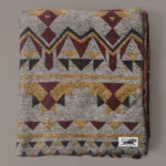 Wool Cabin Blanket Algonquin by MTN.HEAD, 90% wool 10% polyester, 70 x 58 inches, cut and sewn in Toronto, Ontario