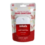 Bouteille portable rechargeable de désinfectant pour les mains de poche Winter Apple Rebels Refinery au parfum de pomme