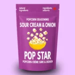 Le topper de popcorn à la crème sure-oignon et à la crème aigre de Spice Age Pop Star – Fabriqué en Alberta