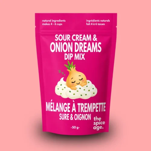 Le mélange de sauce Spice Age Crème Aigre et Oignon Dreams Le mélange Spice Age Crème Aigre et Oignon Dreams – Fabriqué en Alberta